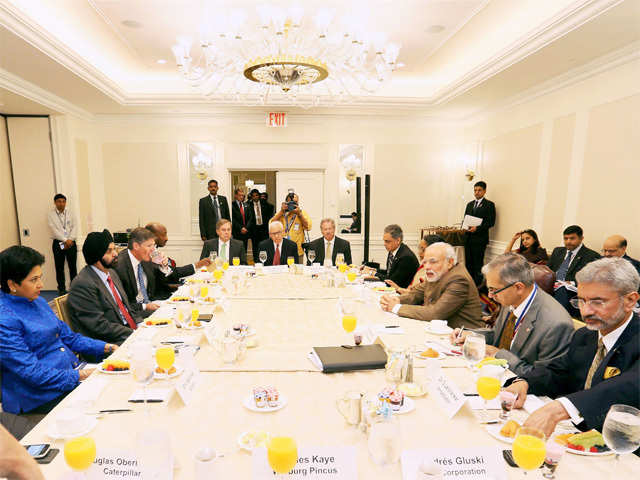 PM Modi's breakfast meeting with CEOs