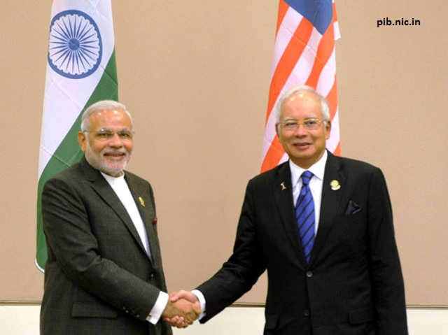 PM Modi with Malaysian counterpart