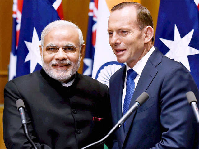 PM Modi with his Australian counterpart