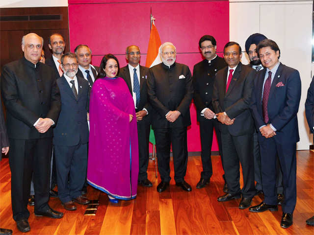 PM Modi with Indian CEOs