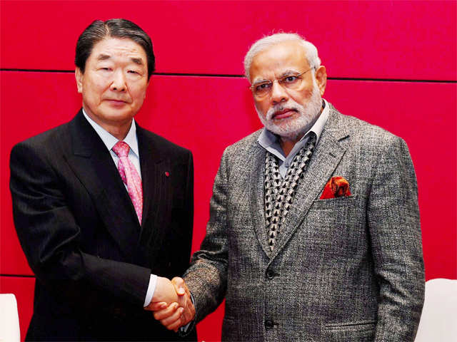 PM Modi with Bon-Joon Koo