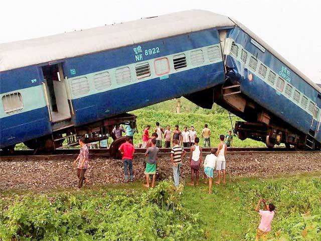 Train derails in Assam