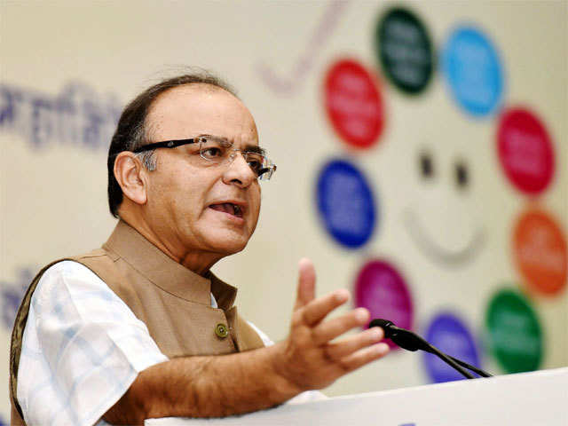 Arun Jaitley addressing a conference in New Delhi