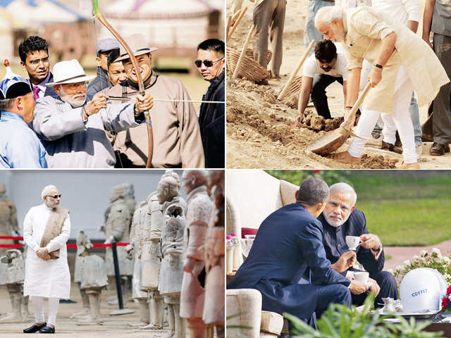 Top 25 pictures of PM Narendra Modi's first year in office