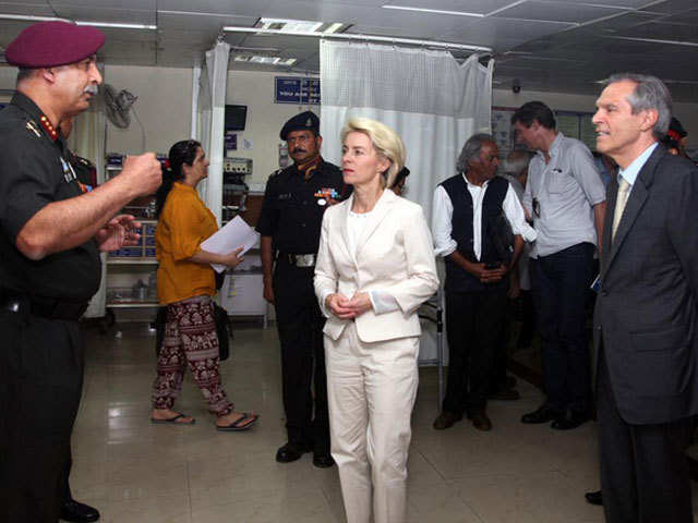 At the Army R&R Hospital in Delhi