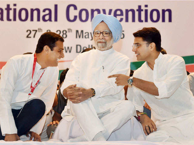 Manmohan Singh with Sachin Pilot