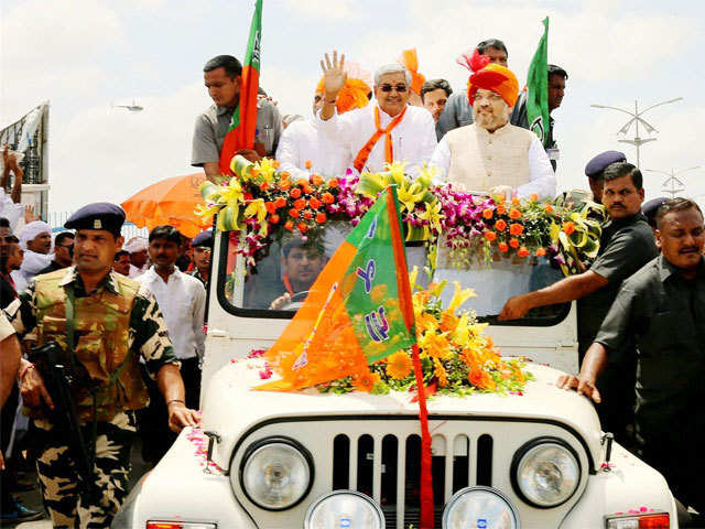 BJP president Amit Shah in Surat