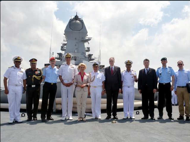 Aboard INS Kolkata