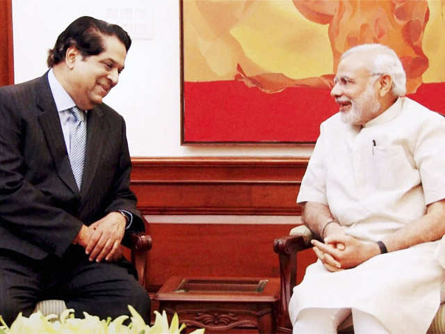 KV Kamath meets PM Modi