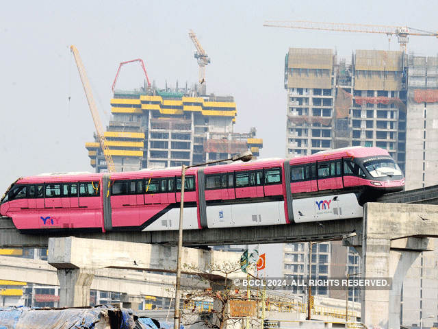 Sky Train in test run in Mumbai
