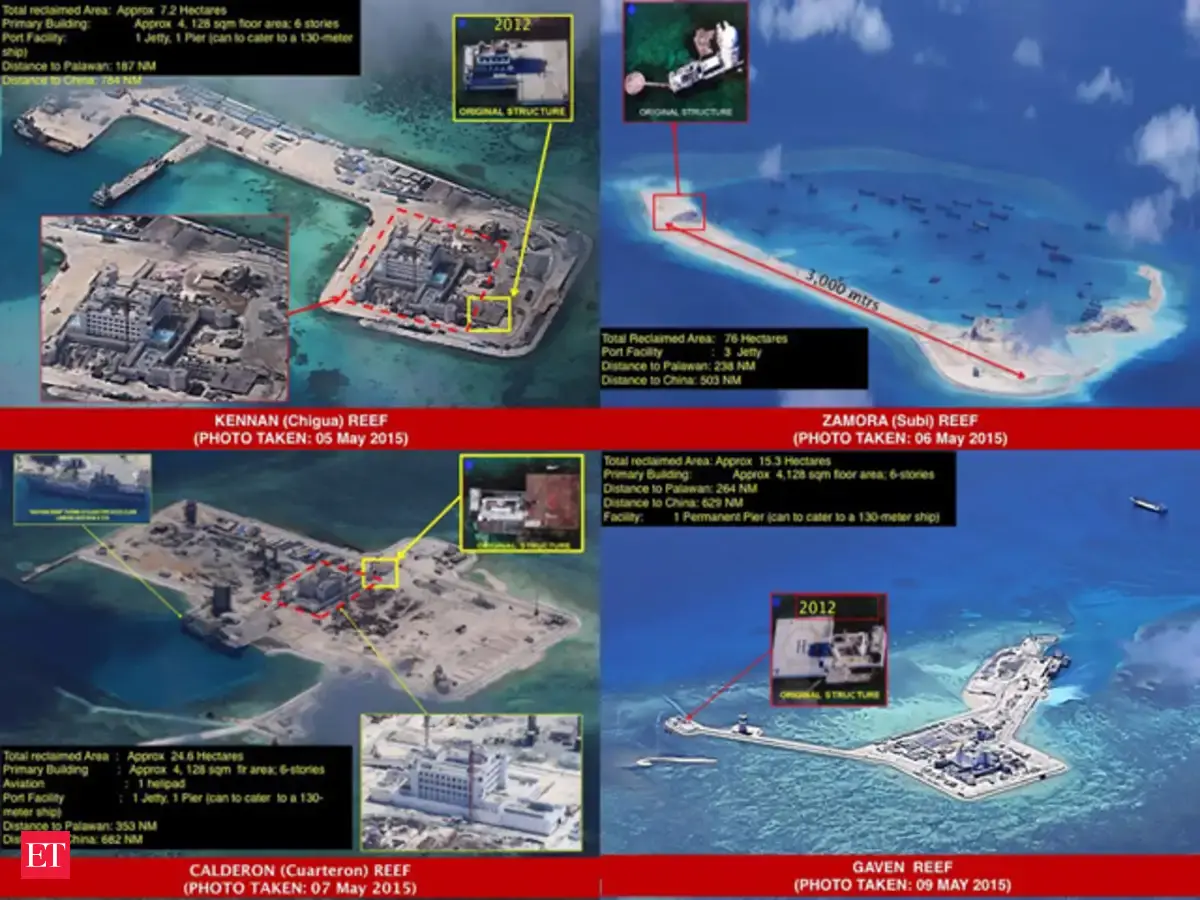 Fresh tensions - How China is building artificial islands in South ...