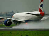 Flights delayed due to heavy rains