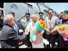 President Pranab Mukerjee arrives in Himachal Pradesh for his five-day retreat
