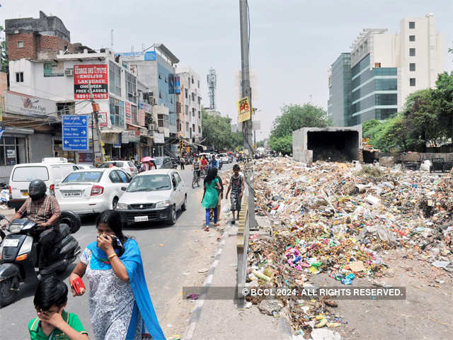 Road for public utility or dumping garbage?