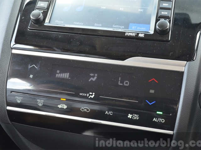 Touch-panel for automatic climate control