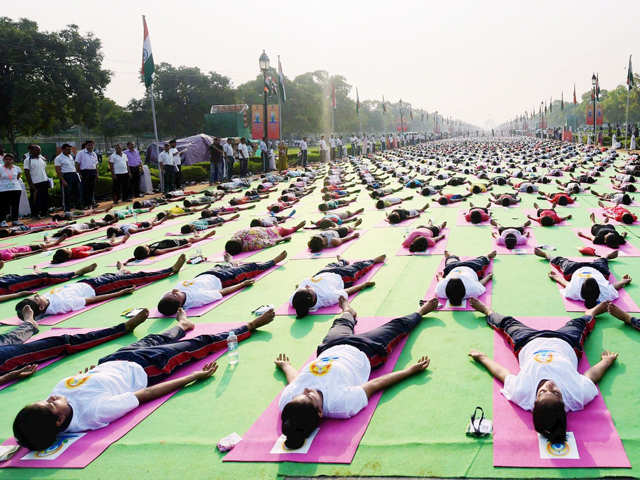 Rehearsal for Yoga Day