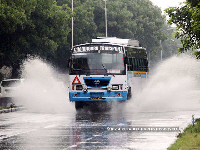 Rain shower at Chandigarh