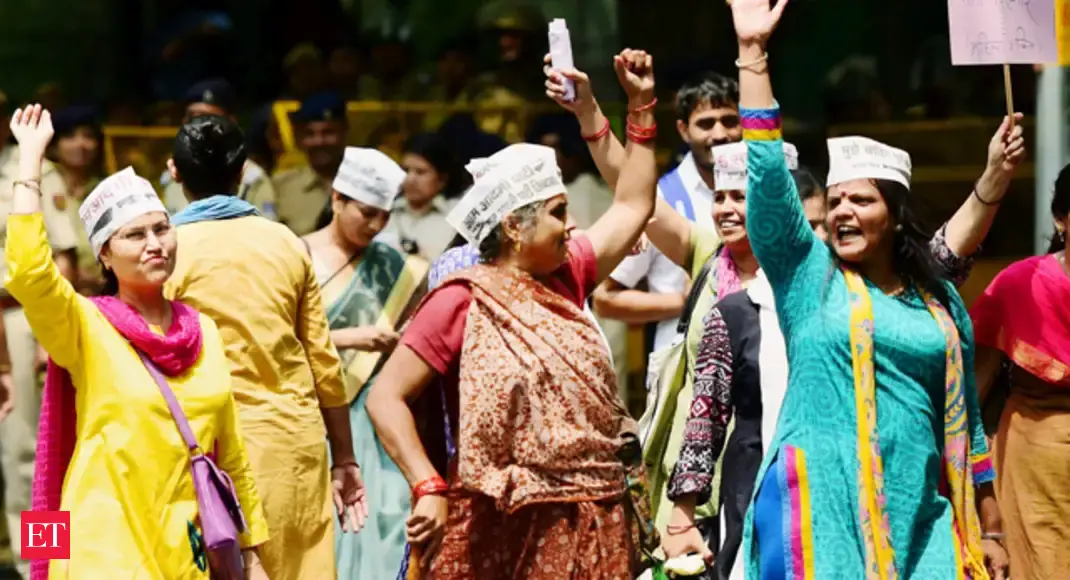 June 20, 2015 - AAP party members protest | The Economic Times