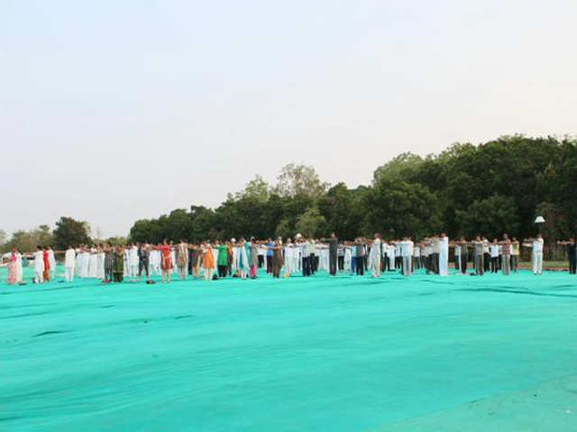 Yoga Day celebration in Gandhinagar
