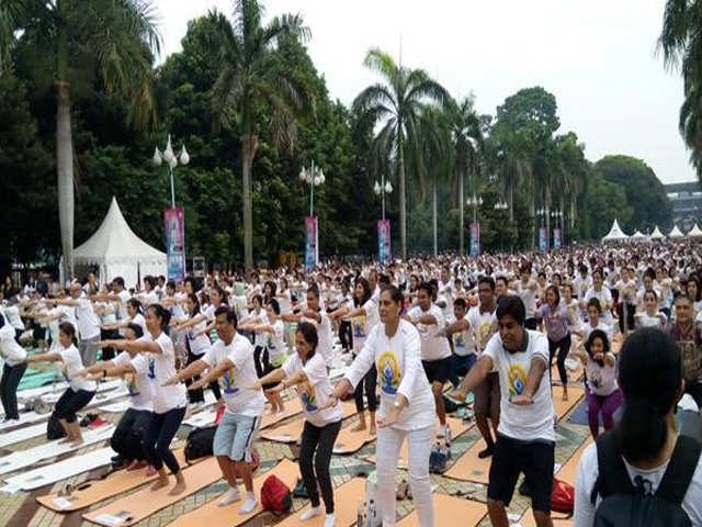 Yoga Day in Jakarta