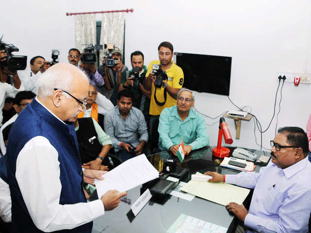 MJ Akbar files nomination papers for RS polls