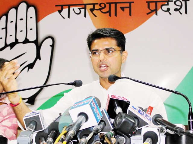 Sachin Pilot addresses press