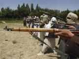 Taliban fighters training