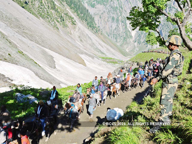 Amarnath shrine stands at 3,888 metres