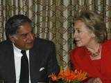 Hillary Clinton with Ratan Tata