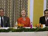 Hillary Clinton with India's top biz leaders