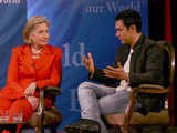 Hillary, Aamir discusses education