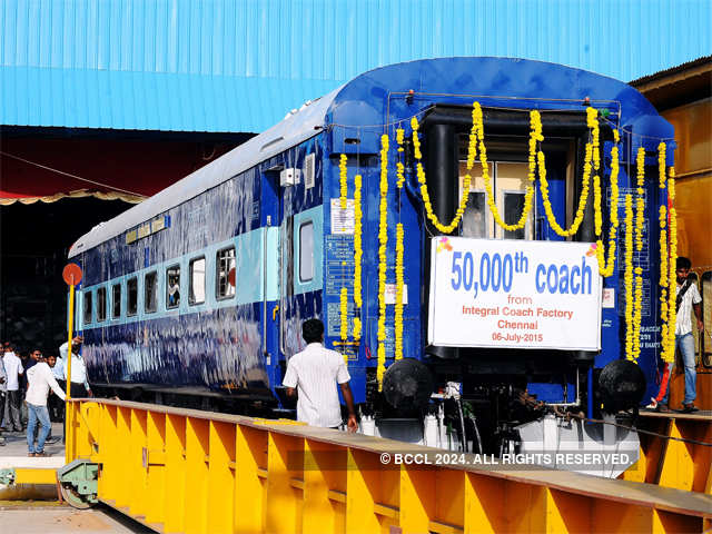Suresh Prabhu flags off 50,000th coach made at Integral Coach Factory