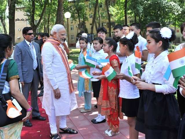 PM Modi interacts with the children