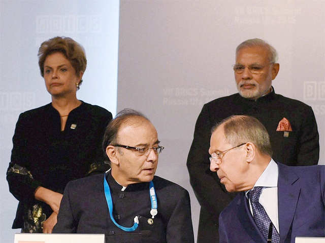 FM Jaitley at the signing ceremony