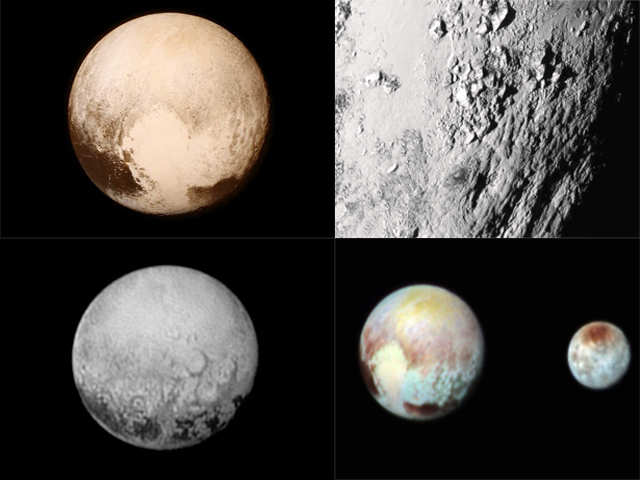 Nine fresh close-up pictures of Pluto