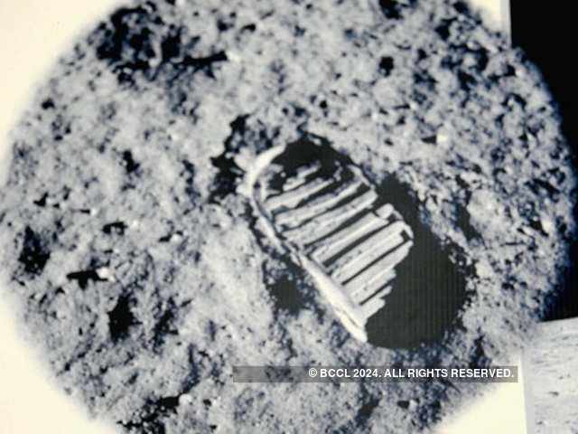 Neil Armstrong' lunar footprint