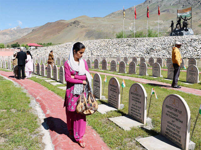 Family members of martyrs visit the memorial