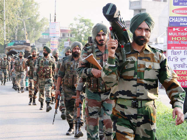 Army jawans during encounter