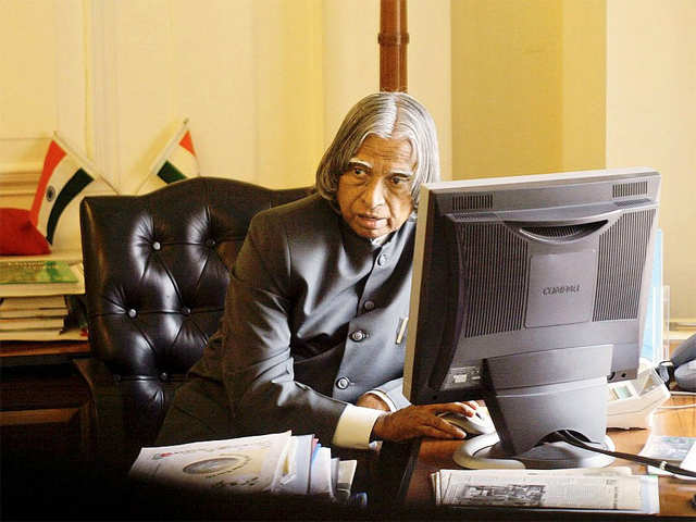APJ Abdul Kalam at Presidential Palace in New Delhi