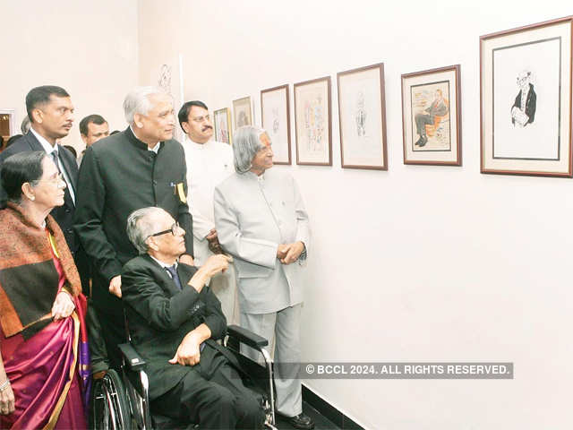 Dr Kalam at inauguration of Exhibition