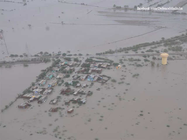 Submerged village in Gujarat