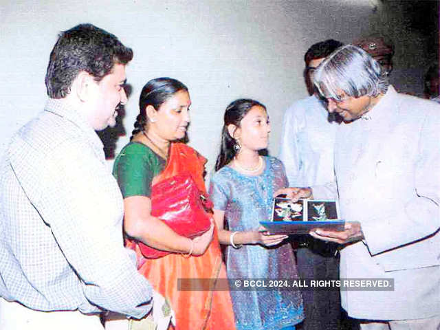 Dr APJ Abdul Kalam with Tanvi H Rao