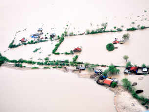 Flood-like situation in western India after heavy rainfall