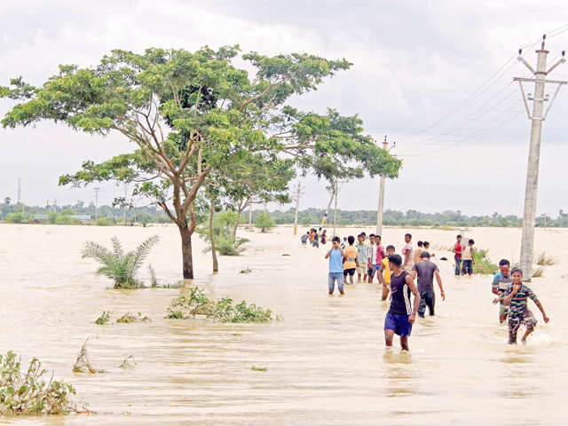 Kunye river flood in Birbhum