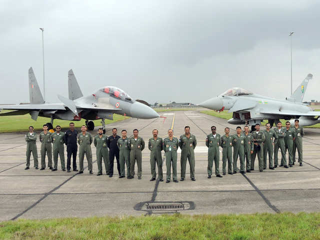 IAF contingent poses for a photograph