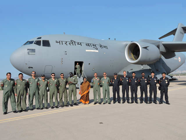 IAF Contingent with the Indian Ambassador to Greece