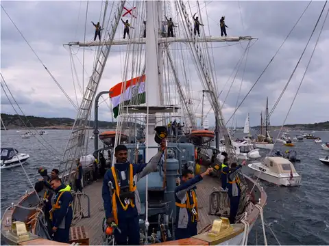 Ship sails extensively across Indian Ocean region