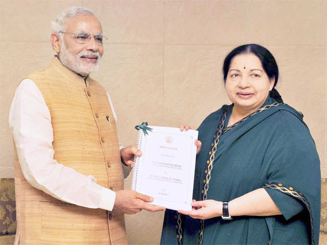 PM Modi is presented a memorandum