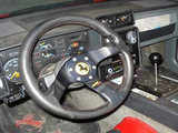 The interior of a fake Ferrari car