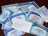 Counterfeit social security cards